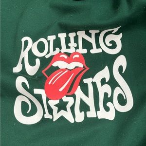 Green Rolling Stones hoodie